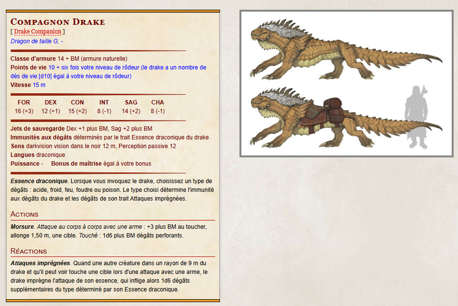 Compagnon drake Compagnon drake