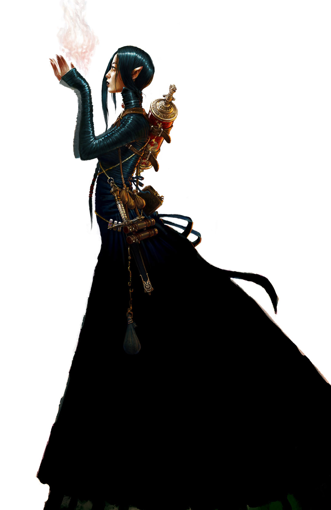 Sorcière demi-elfe