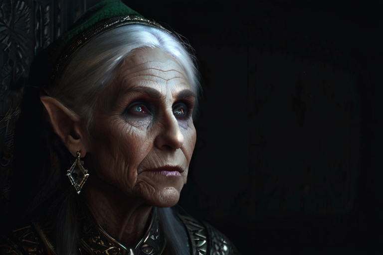 Femme elfe de 900 ans, rarissime Femme elfe de 900 ans, rarissime