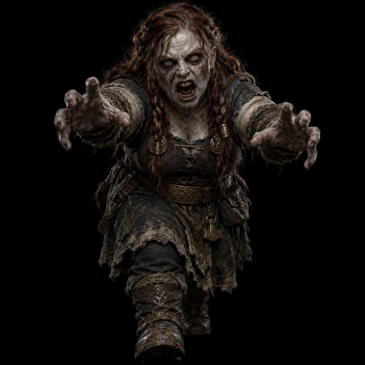Illustration d’une naine zombie